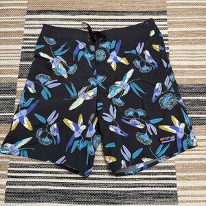 Patagonia Mens Wavefarer Boardshorts 100% Recycled Nylon Hawaiian Birds Multi 33